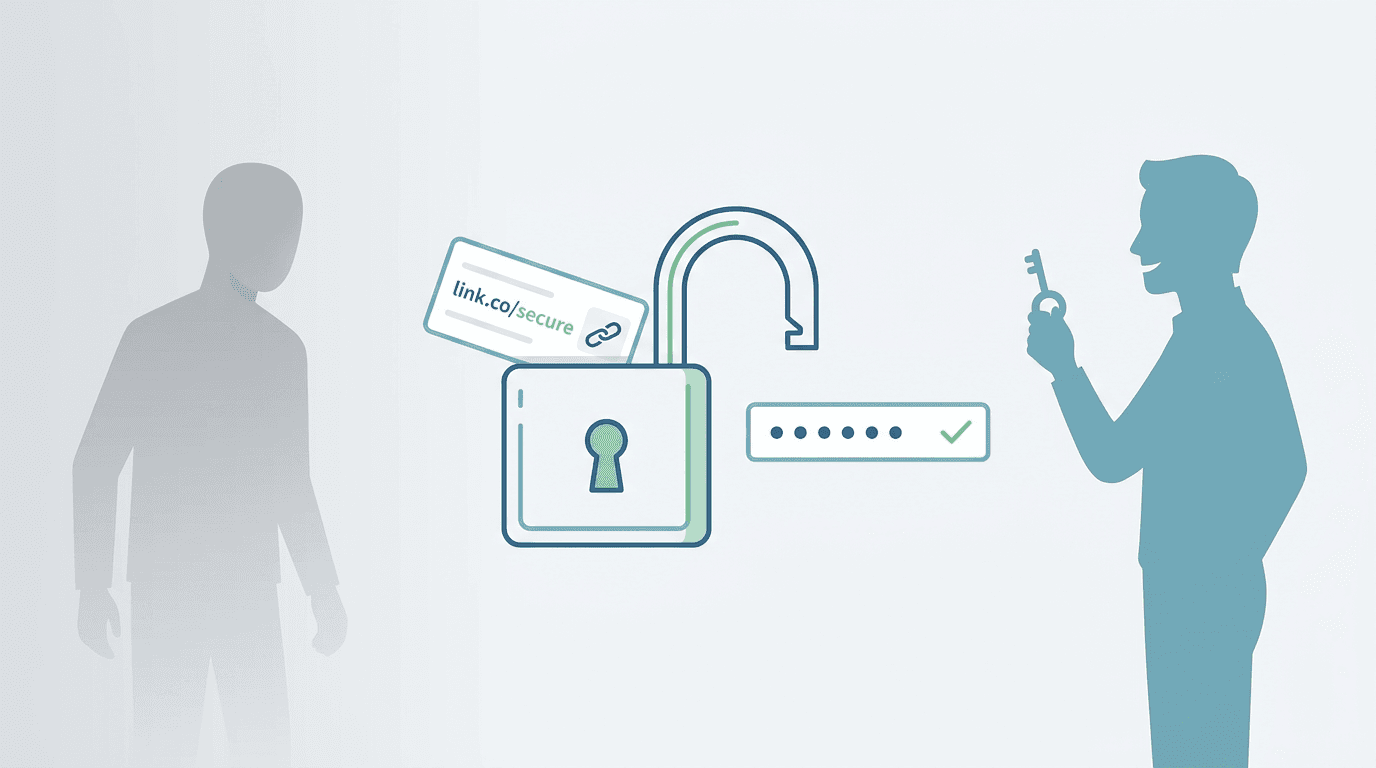 Password-protected links: controlling access without complexity